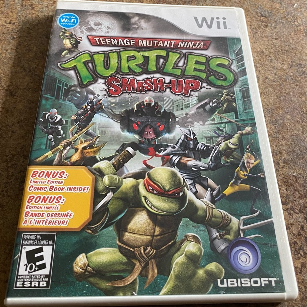 Nintendo Wii Teenage Mutant Ninja Turtles: Smash-Up - Green and Red